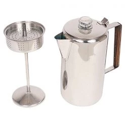 World Famous Camping cookware 12 Cup Stainless Coffee Percolator