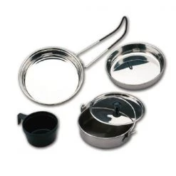 North 49 Camping cookware Stainless Steel Backpackers Cookset