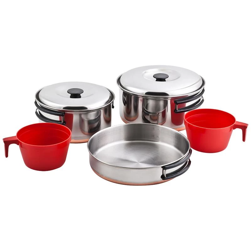 Chinook Camping cookware Ridgeline Stainless Steel Duo Cookset 4 Chinook Camping cookware Ridgeline Stainless Steel Duo Cookset - Image 2